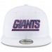 Men's New York Giants New Era White Omaha Throwback 59FIFTY Fitted Hat 2838912